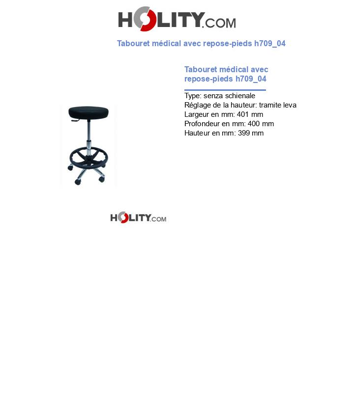Sgabello medico con poggiapiedi h709_04