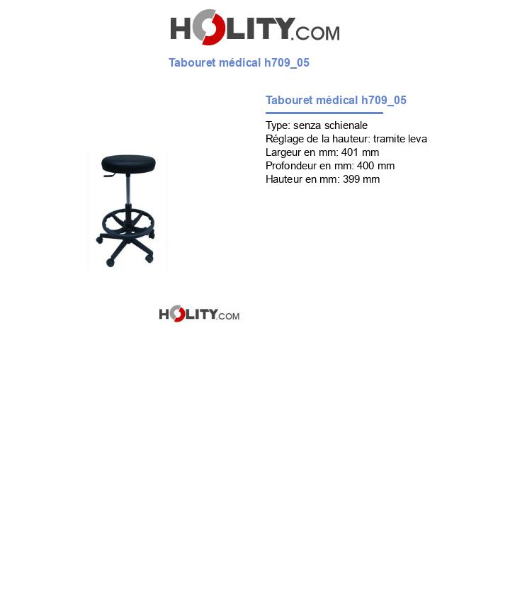 Tabouret médical h709_05