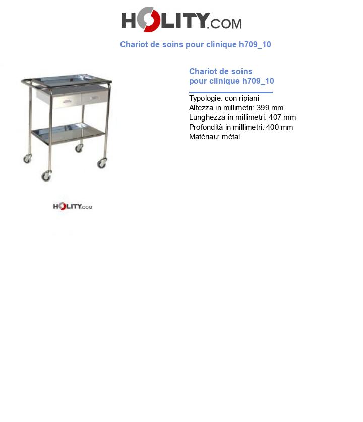 Chariot de soins pour clinique h709_10