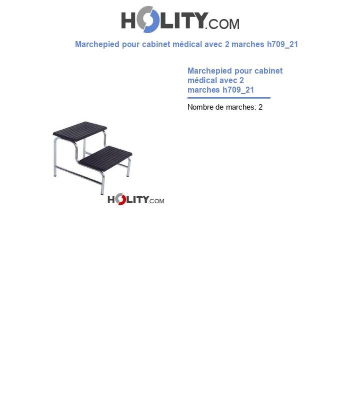 Marchepied pour cabinet médical avec 2 marches h709_21