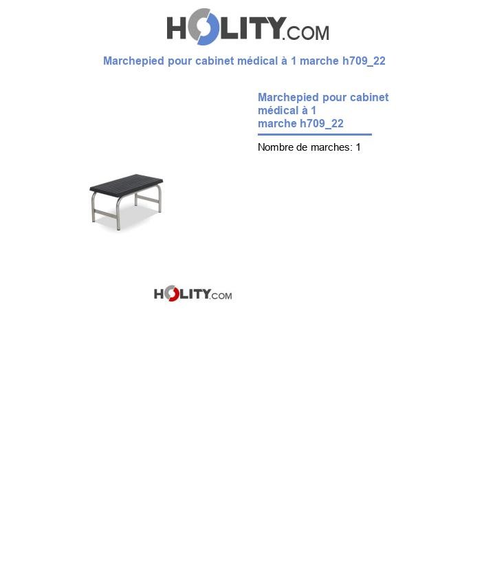 Marchepied pour cabinet médical à 1 marche h709_22