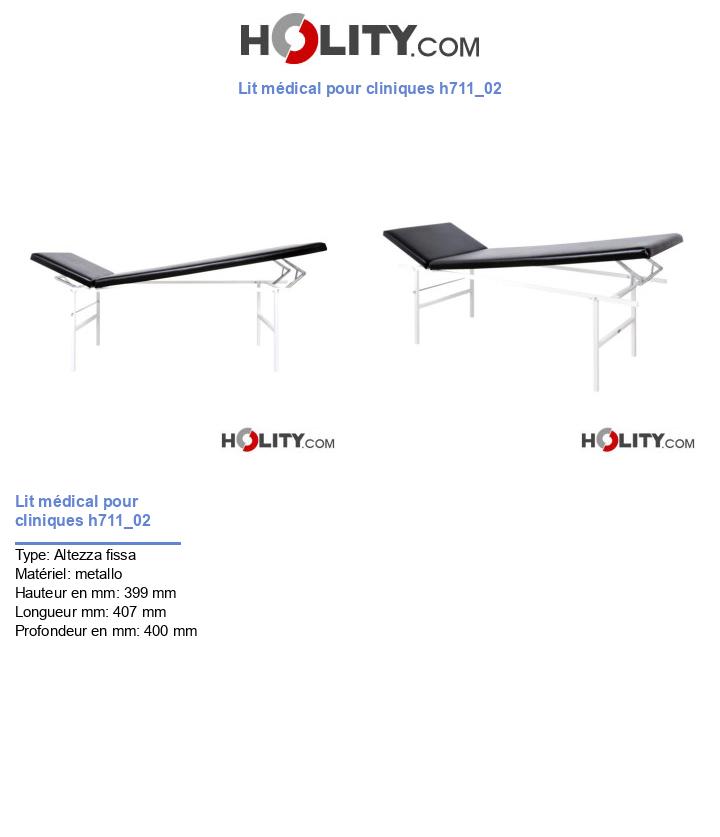 Lit médical pour cliniques h711_02