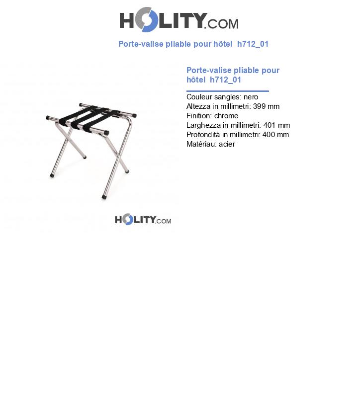 Porte-valise pliable pour hôtel  h712_01