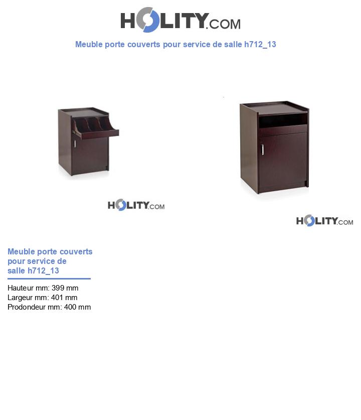 Meuble porte couverts pour service de salle h712_13