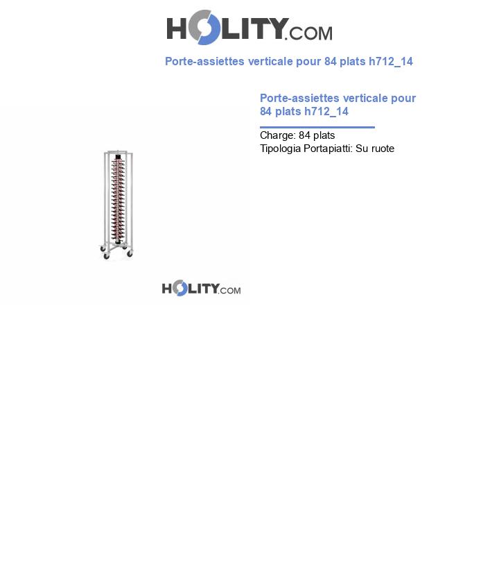 Porte-assiettes verticale pour 84 plats h712_14