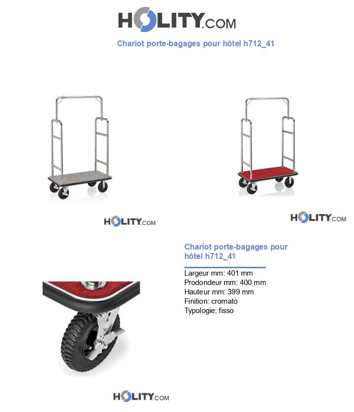 Chariot porte-bagages pour hôtel h712_41