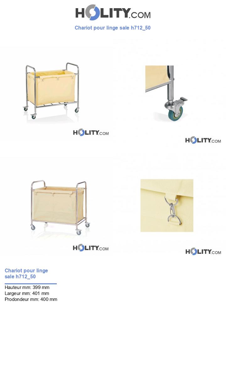 Chariot pour linge sale h712_50