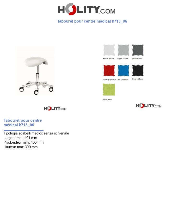 Tabouret pour centre médical h713_06