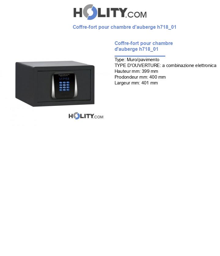 Coffre-fort pour chambre d'auberge h718_01