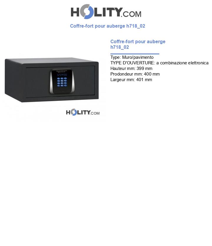 Coffre-fort pour auberge h718_02