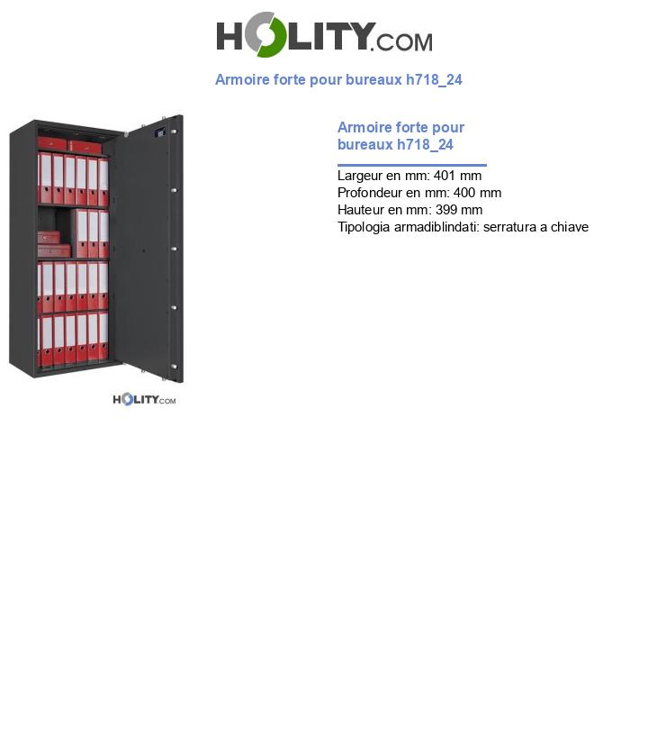 Armoire forte pour bureaux h718_24