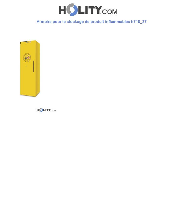 Armoire pour le stockage de produit inflammables h718_37