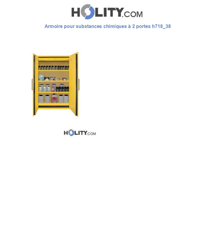 Armoire pour substances chimiques à 2 portes h718_38