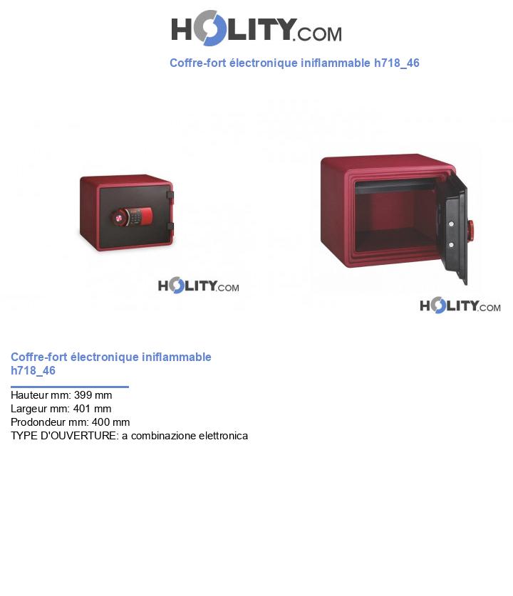 Coffre-fort électronique iniflammable h718_46
