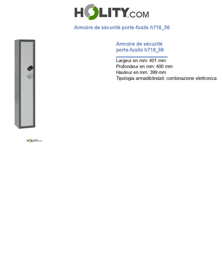 Armoire de sécurité porte-fusils h718_56