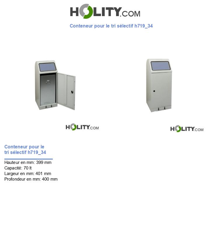 Conteneur pour le tri sélectif h719_34