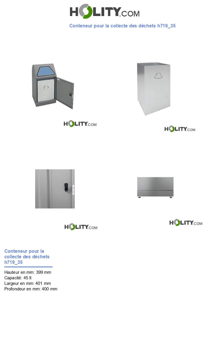 Conteneur pour la collecte des déchets h719_35