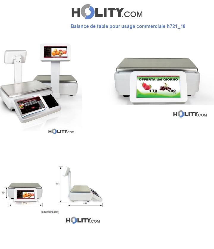 Balance de table pour usage commerciale h721_18