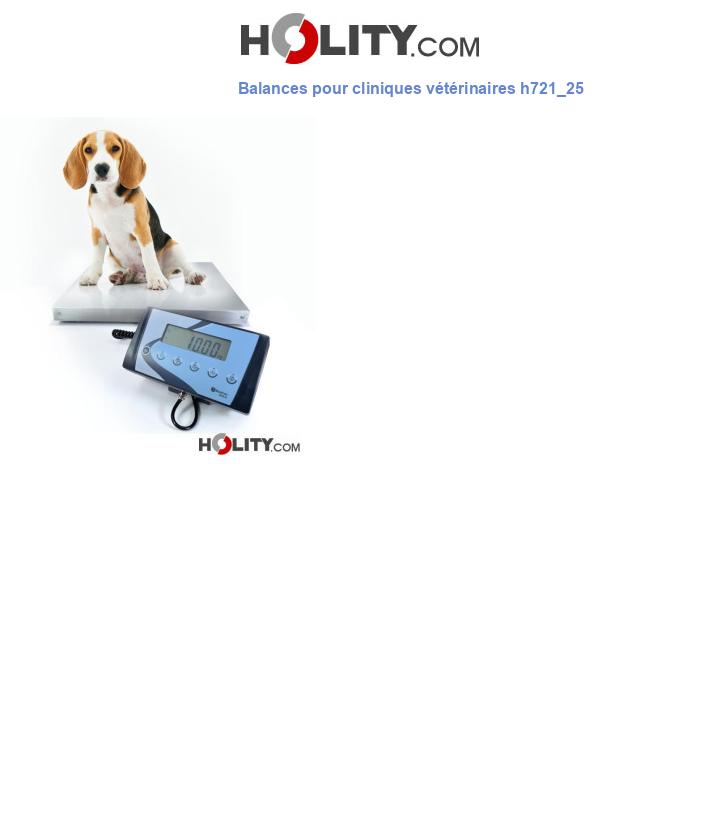 Balances pour cliniques vétérinaires h721_25