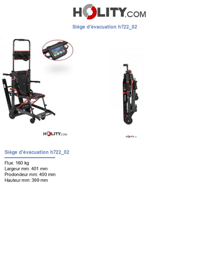 Siège d'évacuation h722_02