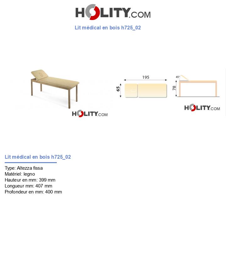 Lit médical en bois h725_02