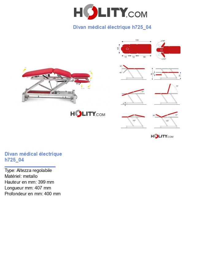 Divan médical électrique h725_04