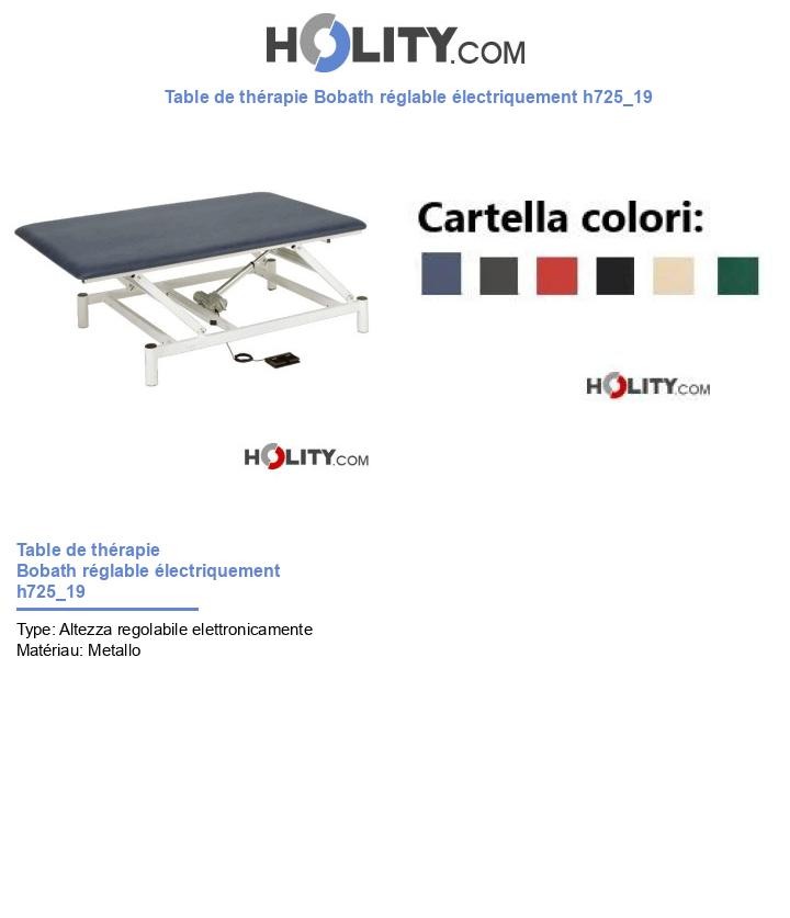 Table de thérapie Bobath réglable électriquement h725_19