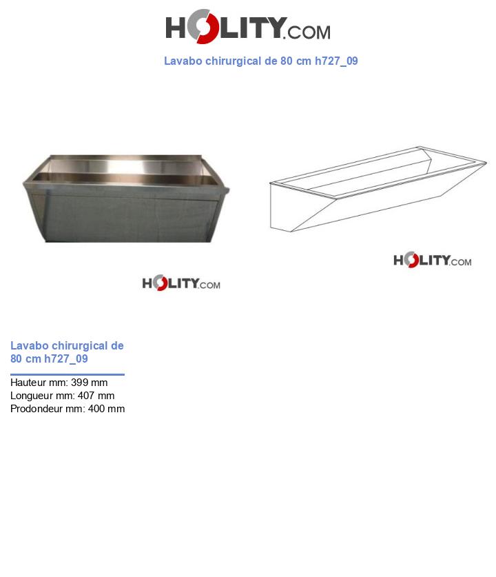 Lavabo chirurgical de 80 cm h727_09