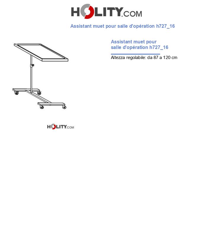 Assistant muet pour salle d'opération h727_16