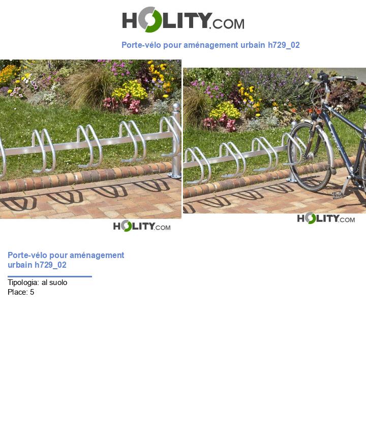 Porte-vélo pour aménagement urbain h729_02