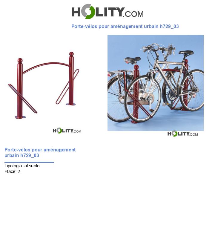 Porte-vélos pour aménagement urbain h729_03