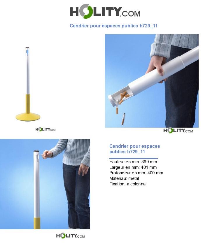 Cendrier pour espaces publics h729_11