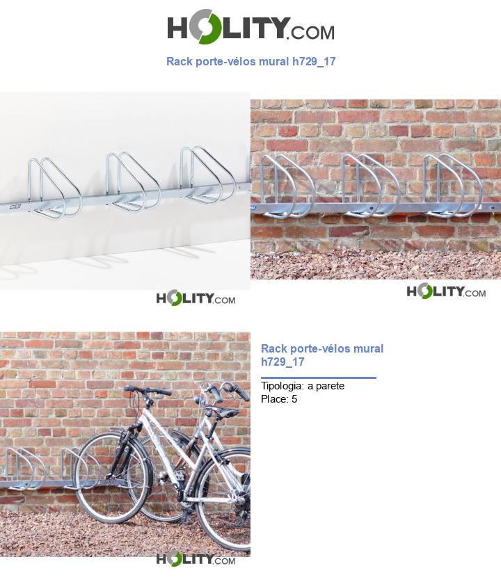 Rack porte-vélos mural h729_17