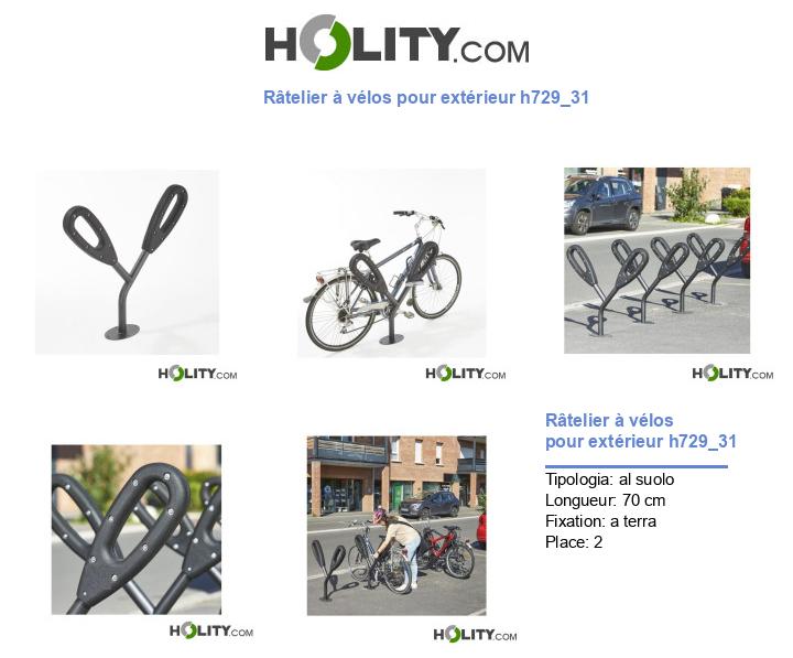 Râtelier à vélos pour extérieur h729_31