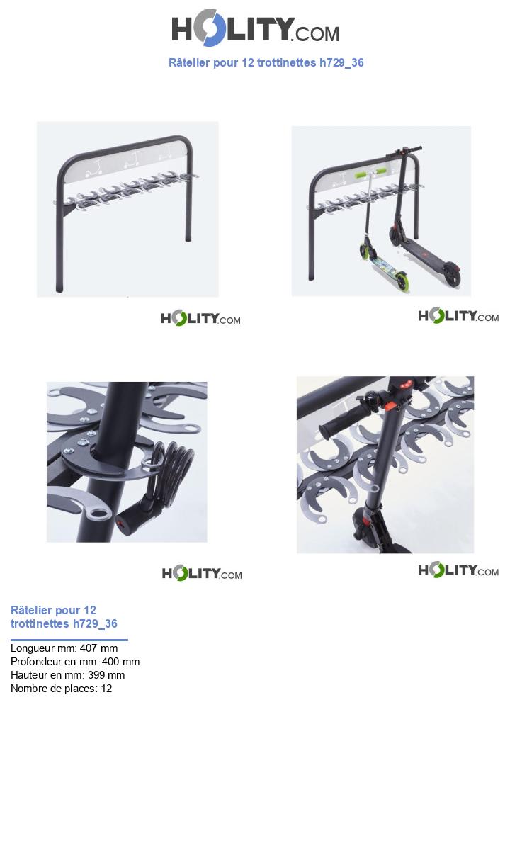 Râtelier pour 12 trottinettes h729_36