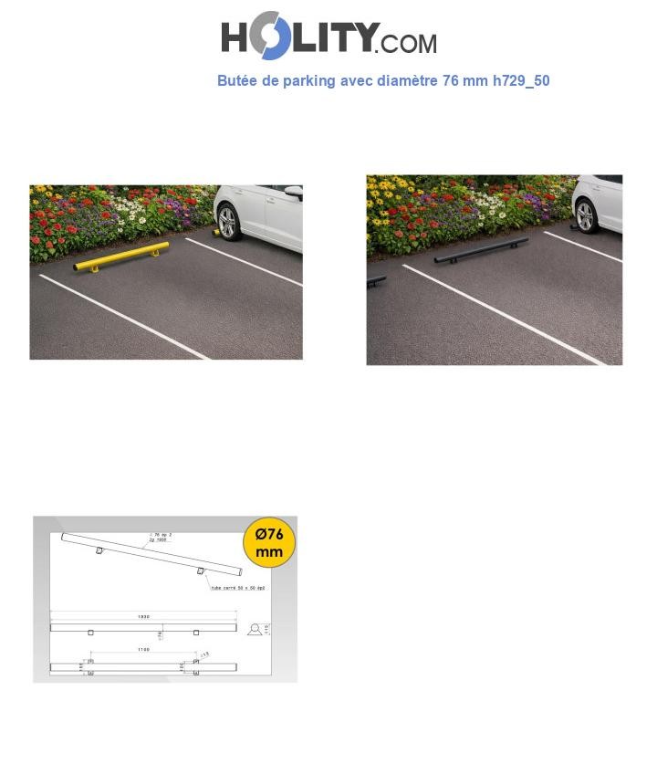 Butée de parking avec diamètre 76 mm h729_50