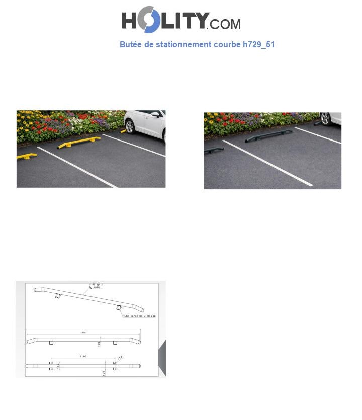 Butée de stationnement courbe h729_51