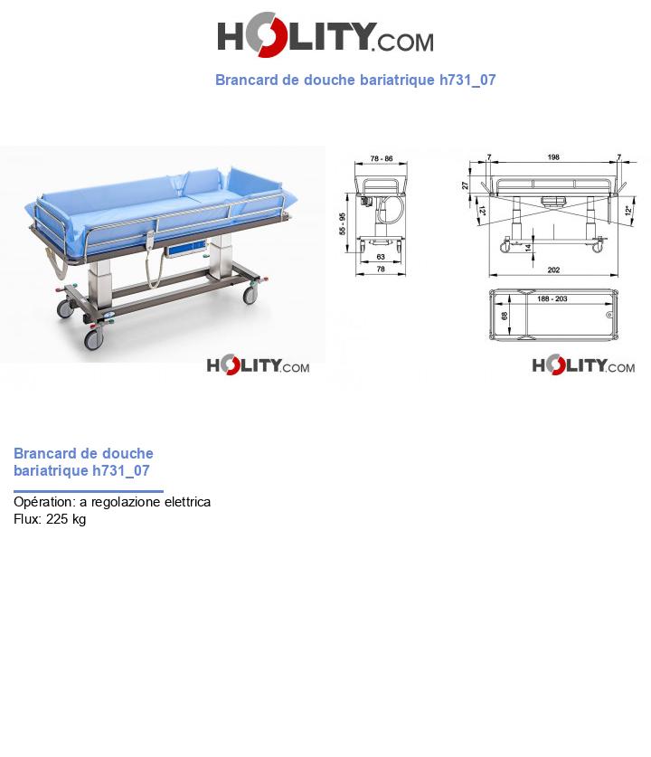 Brancard de douche bariatrique h731_07