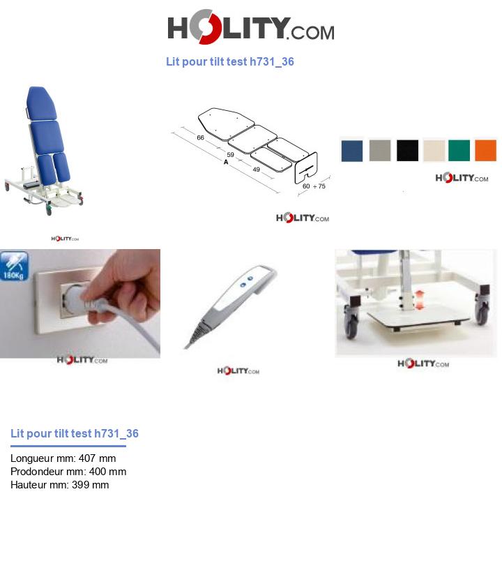 Lit pour tilt test h731_36