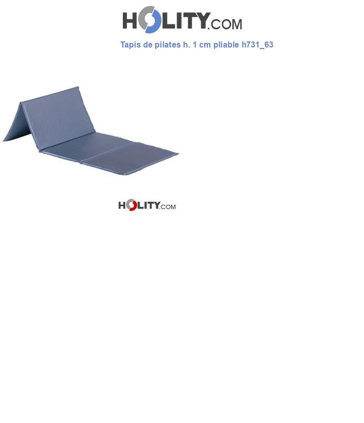 Tapis de pilates h. 1 cm pliable h731_63