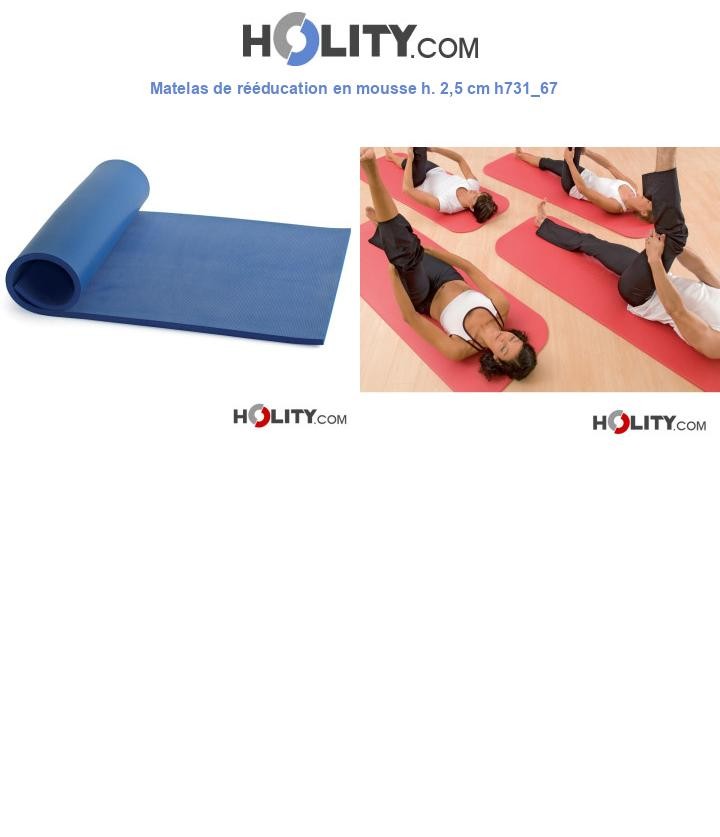 Matelas de rééducation en mousse h. 2,5 cm h731_67