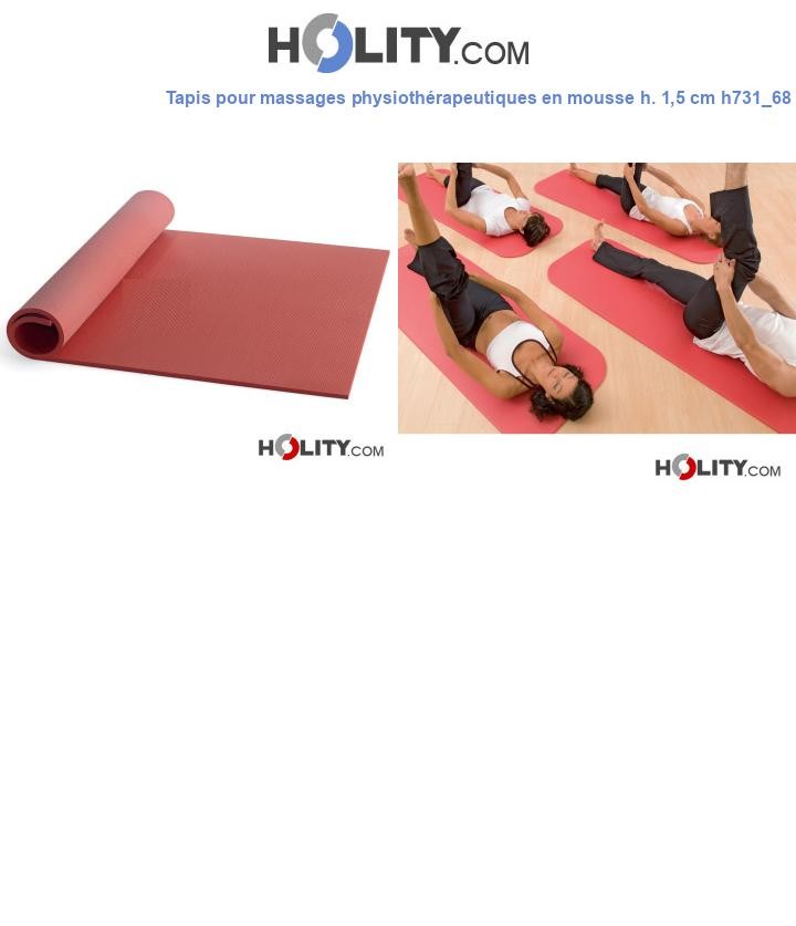 Tapis pour massages physiothérapeutiques en mousse h. 1,5 cm h731_68
