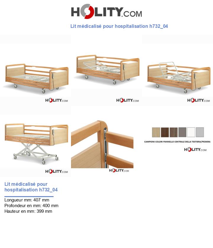 Lit médicalisé pour hospitalisation h732_04