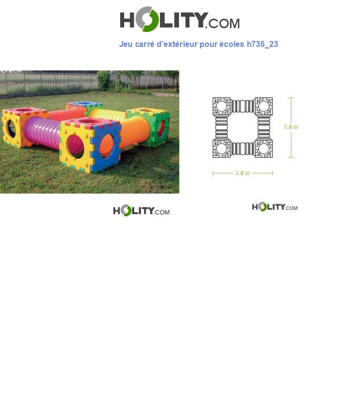 Jeu carré d’extérieur pour écoles h735_23