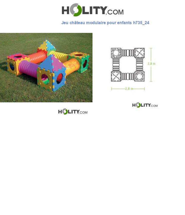 Jeu château modulaire pour enfants h735_24