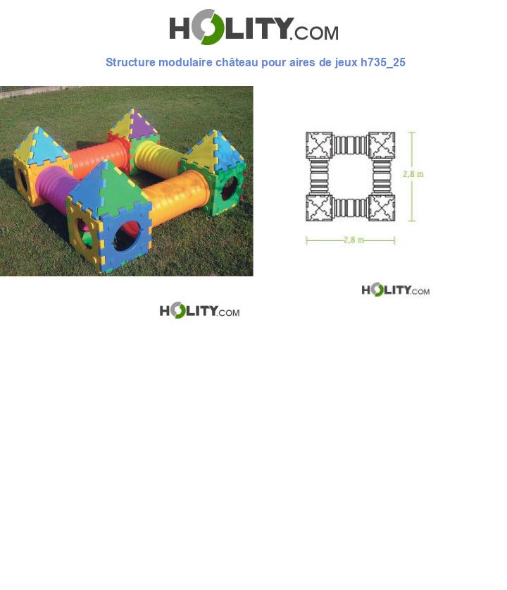 Structure modulaire château pour aires de jeux h735_25