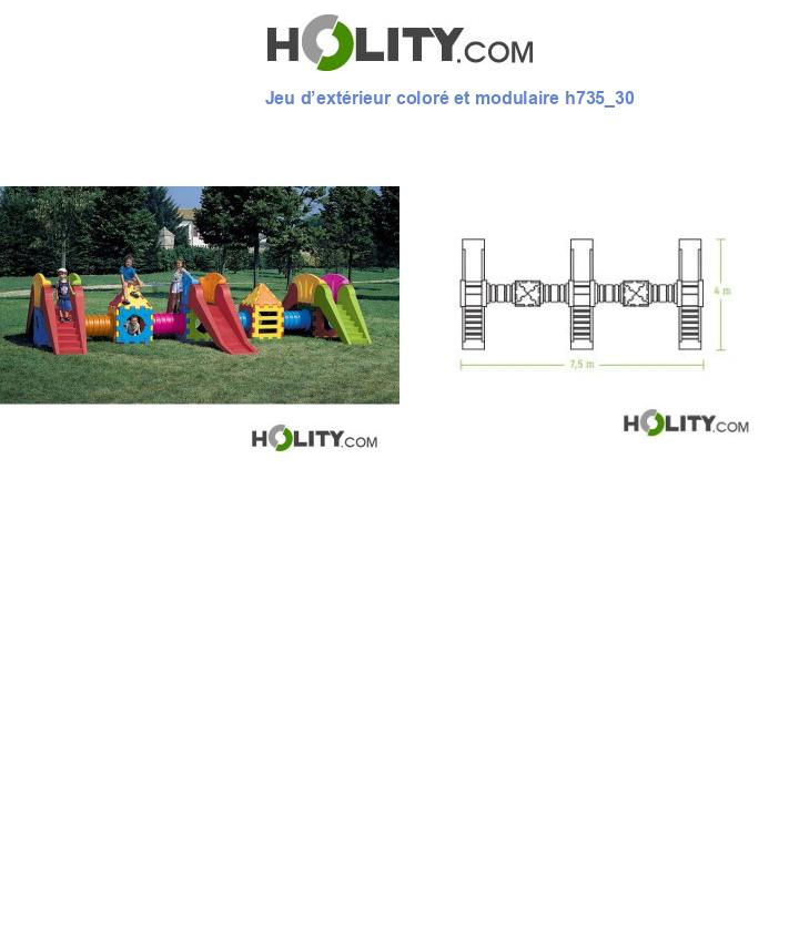 Jeu d’extérieur coloré et modulaire h735_30