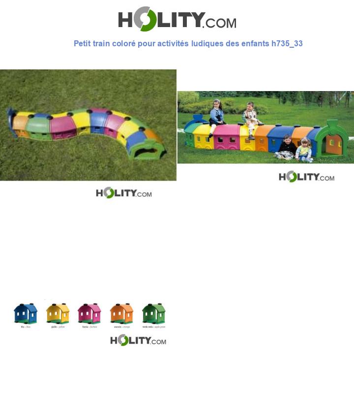 Petit train coloré pour activités ludiques des enfants h735_33