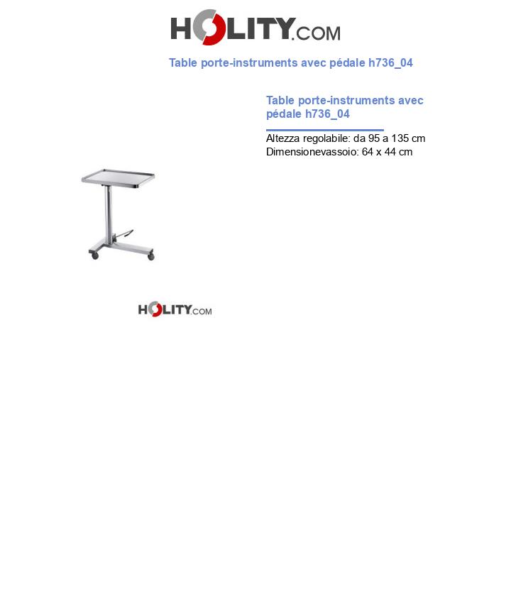 Table porte-instruments avec pédale h736_04