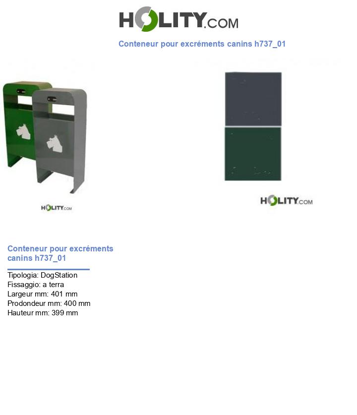 Conteneur pour excréments canins h737_01